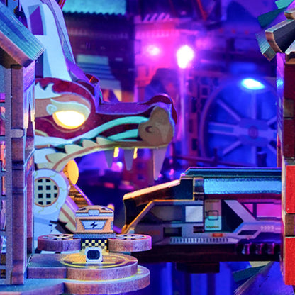 DIY Bookend: Cyber City