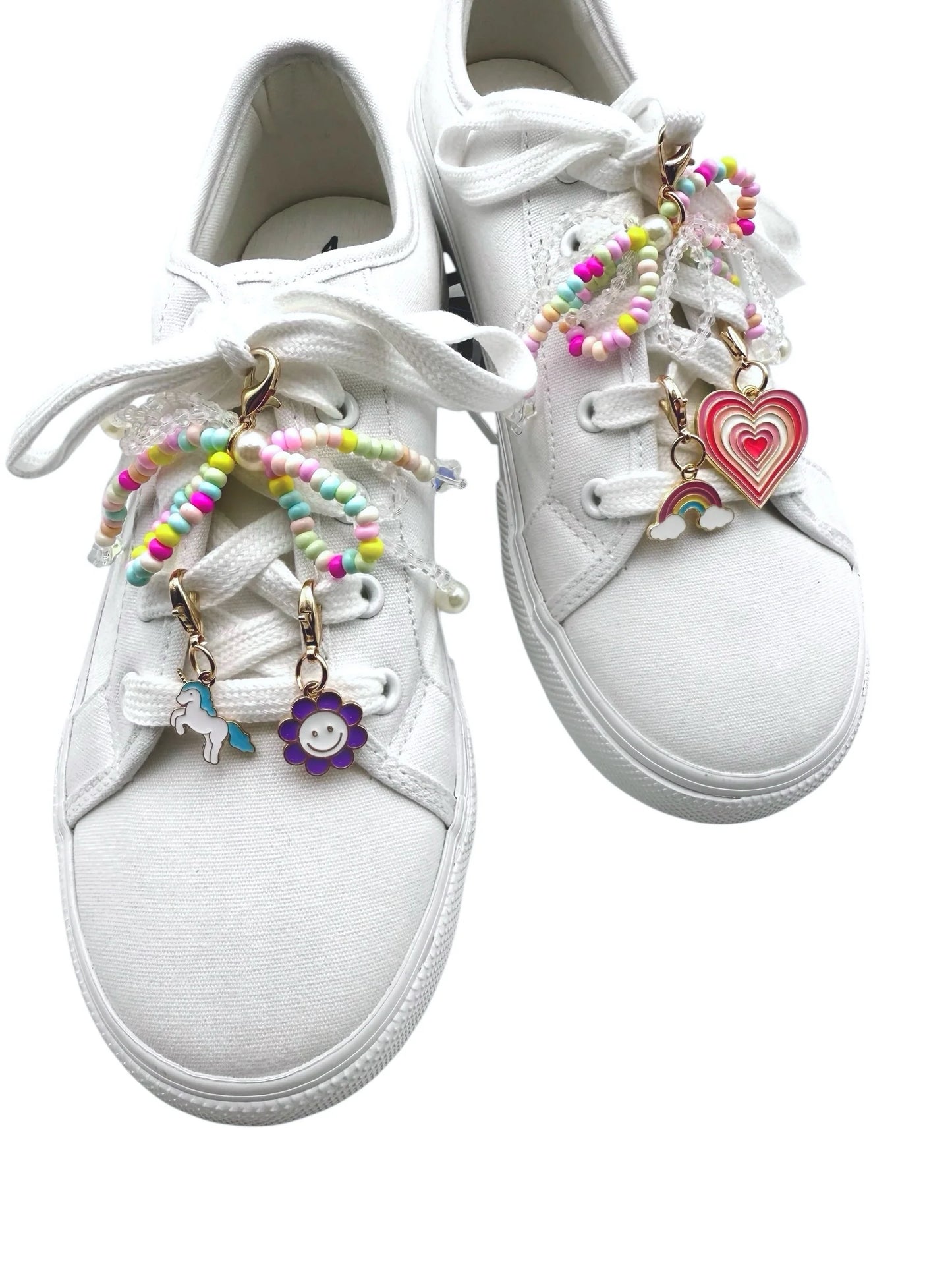 Rainbow Beaded Shoe Charms