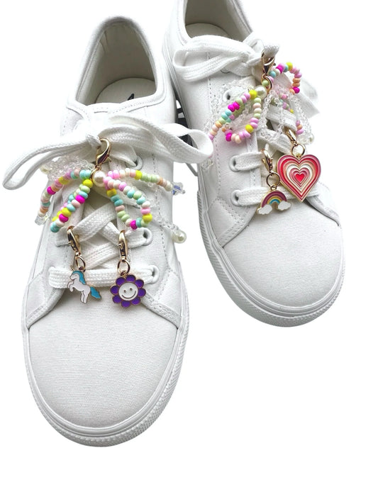 Rainbow Beaded Shoe Charms