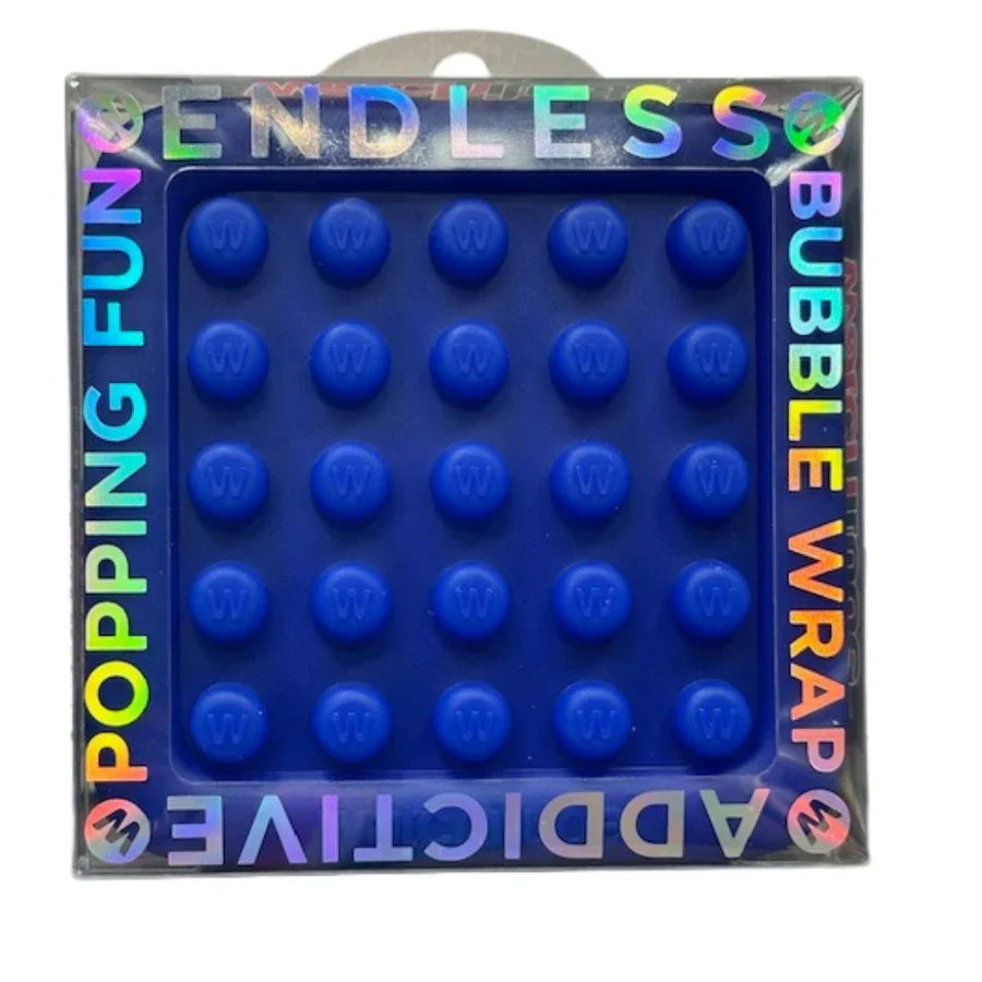 Navy Endless Bubble Wrap Fidget Toy
