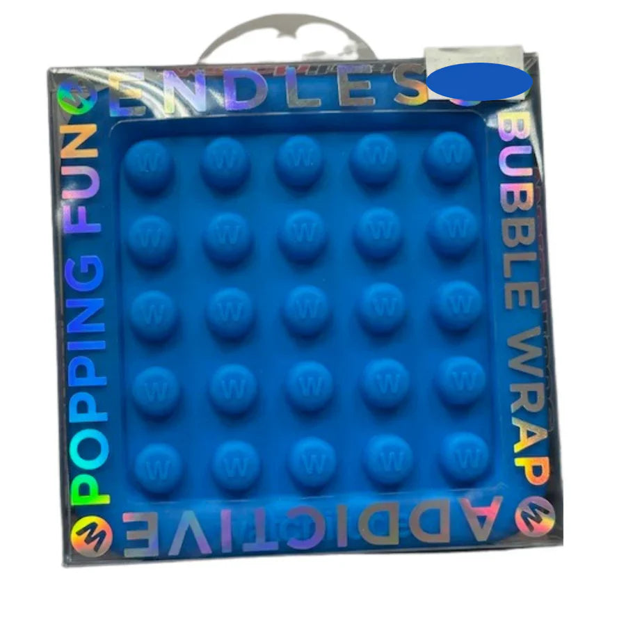 Blue Endless Bubble Wrap Fidget Toy