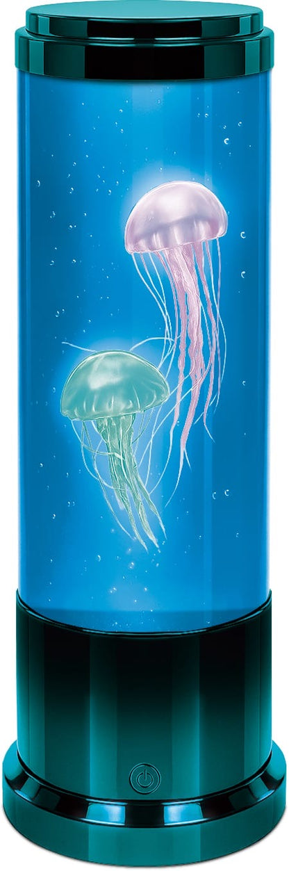 Jellyfish Lamp, Teal Metallic 11"