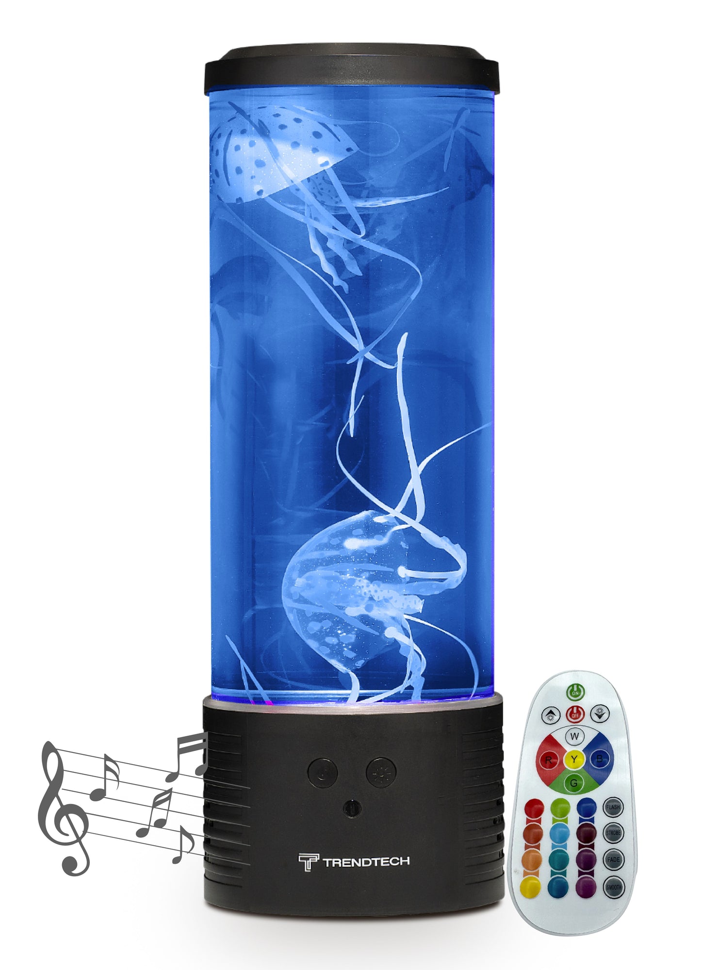 Jellyfish Lamp w/ Bluetooth Speaker-Black 14"