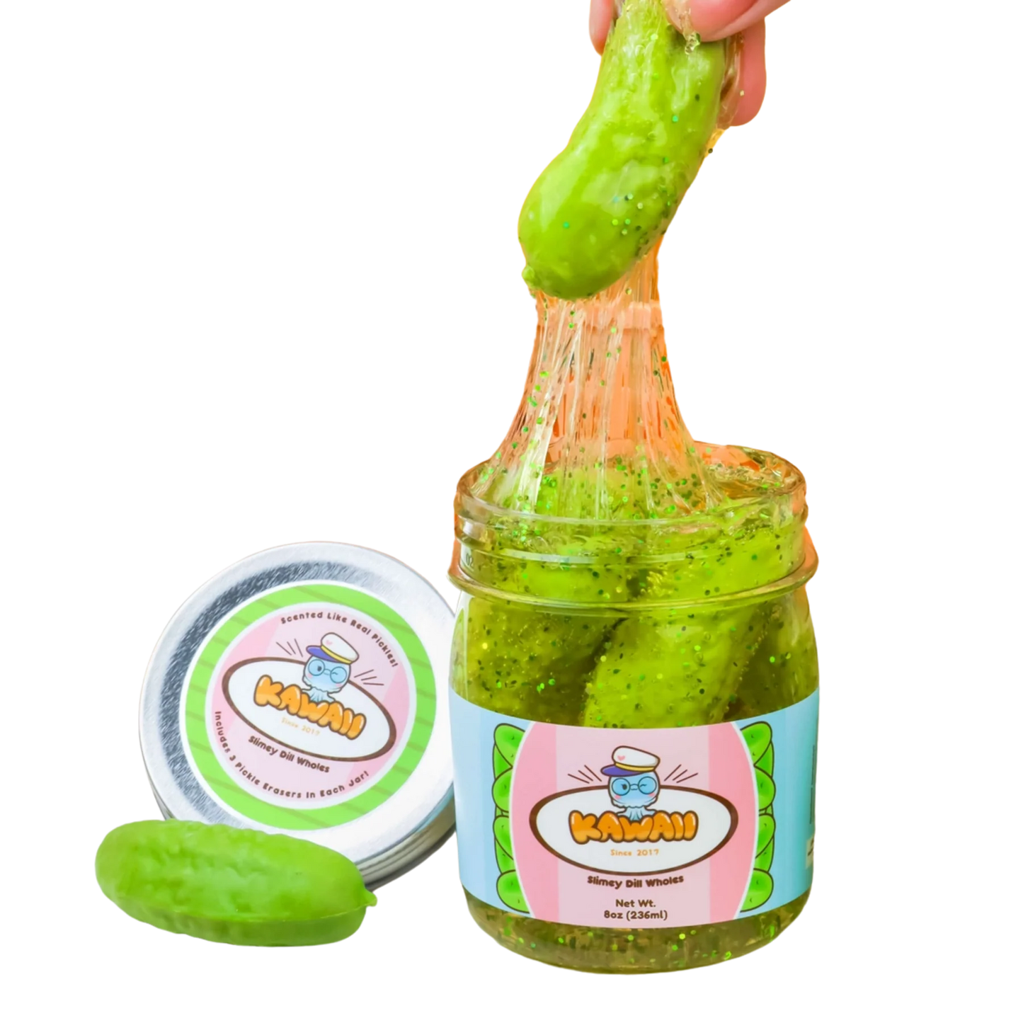 Shimmery Pickle Slime Kawaii