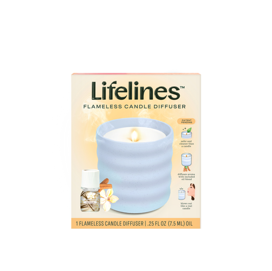 Flameless Candle Diffuser Bubble Blue