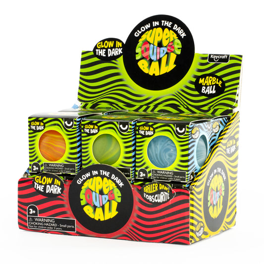 Glow in the Dark Super Squidge Ball Keycraft