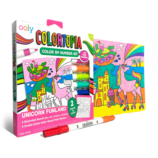 Colortopia Color By Number Kit Unicorn Funland