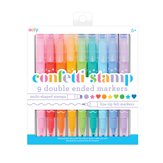 Confetti Stamp Double Ended Markers Ooly