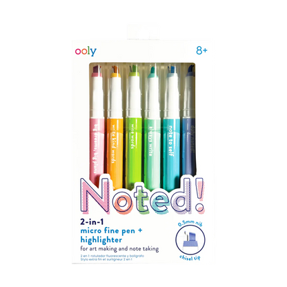 Noted Micro Fine Pen & Highlighter Ooly