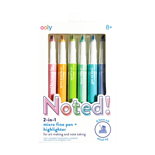 Noted Micro Fine Pen & Highlighter Ooly