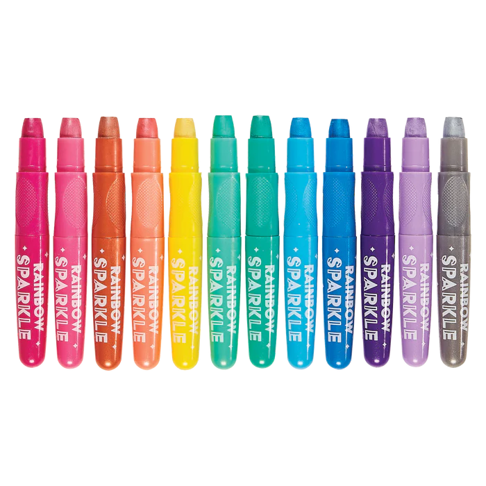 Rainbow Sparkle Metallic Watercolor Gel Crayons