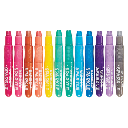 Rainbow Sparkle Metallic Watercolor Gel Crayons