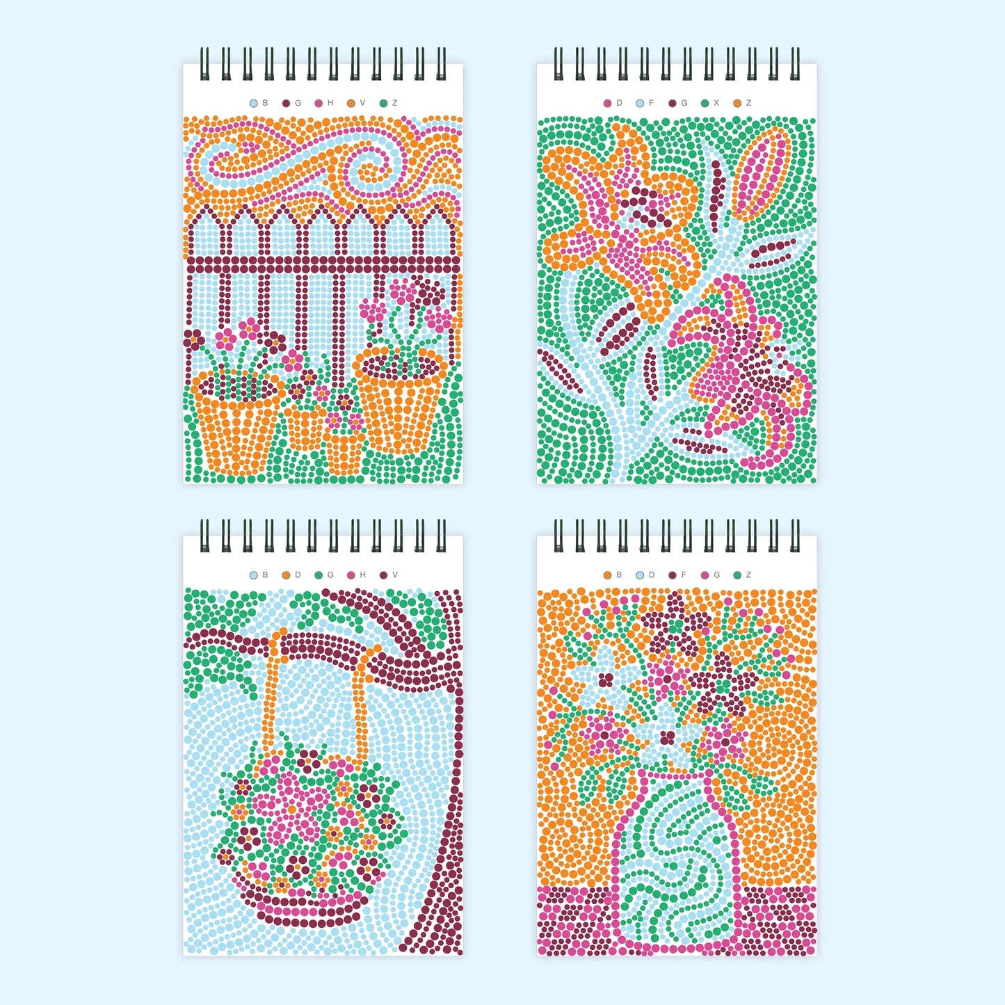 FlowArt Mini: Dot-By-Letter, Pretty Petals Lifelines