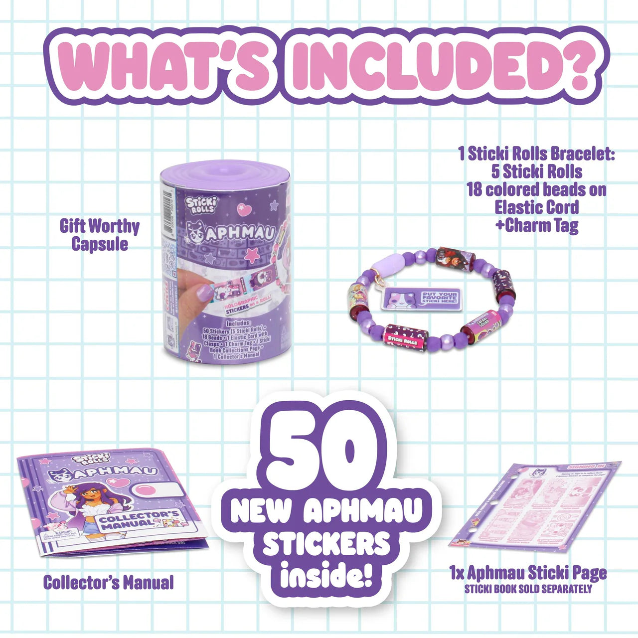 Sticki Rolls Aphmau Sticki Bands Capsule