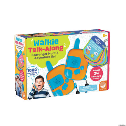 Walkie Talk-Along Scavenger Hunt & Adventure Set Mindware