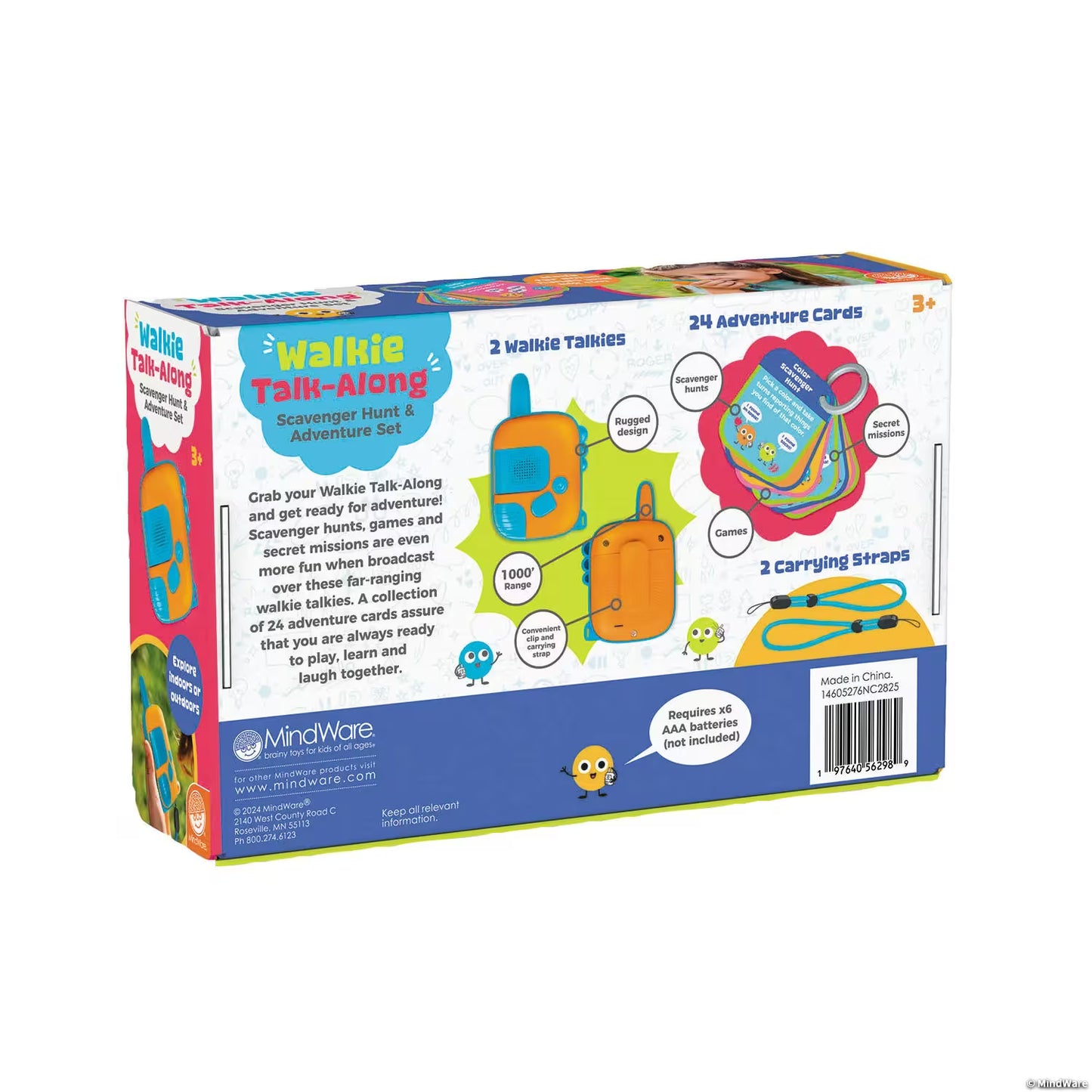 Walkie Talk-Along Scavenger Hunt & Adventure Set Mindware
