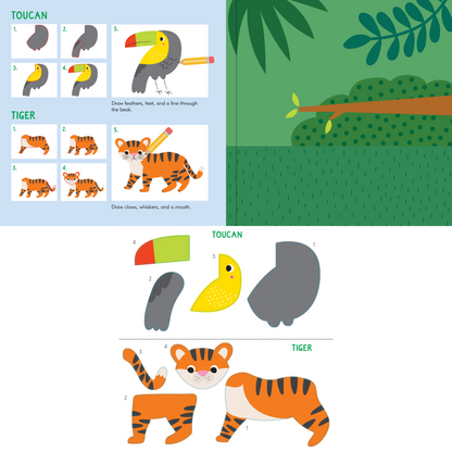 Sticker & Draw Animals (Create 30 Animals!)