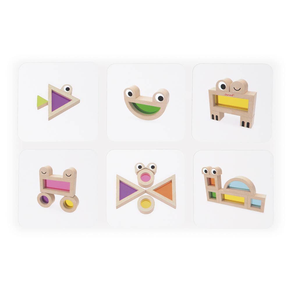 Sensory Translucent Stacking Blocks Janod