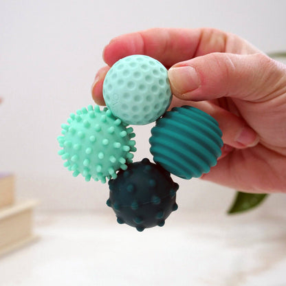 Silicone Magnetic Fidget Balls: Sapphire / 4 Pack