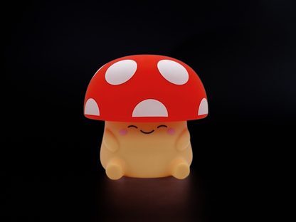 Mushi Ambient Mushroom Night Light - Squishy Silicone USB-C: Blue