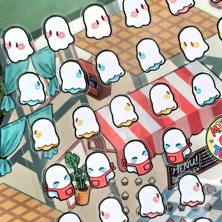 Ghost Cafe Room Sticker Sheet!