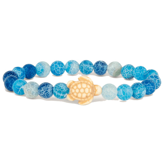 Sea Turtle Aqua Blue Journey Fahlo