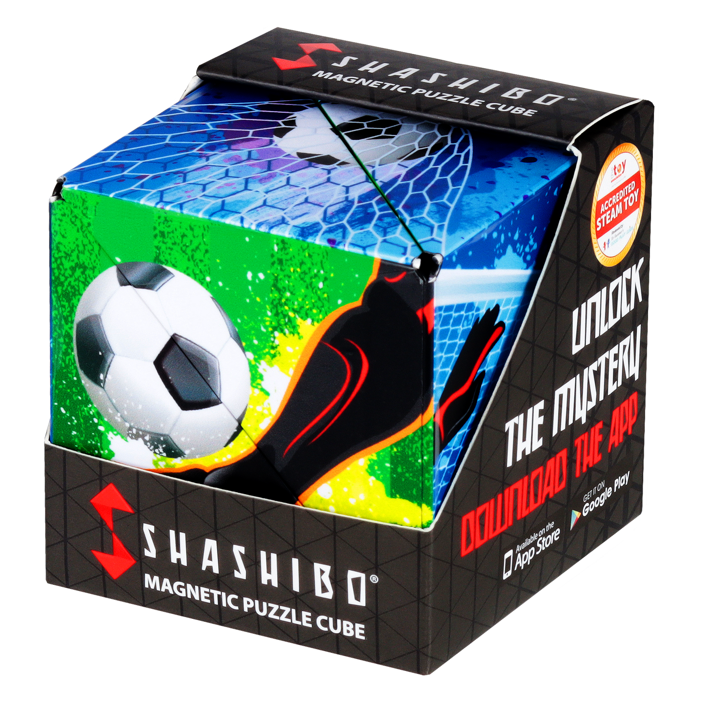 Shashibo Soccer - Magnetic Puzzle Cube STEAM MESH - NEW!