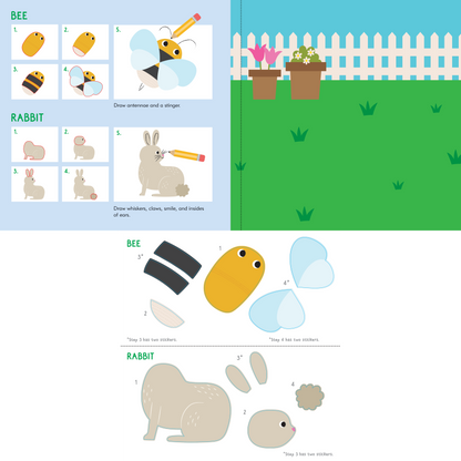 Sticker & Draw Animals (Create 30 Animals!)