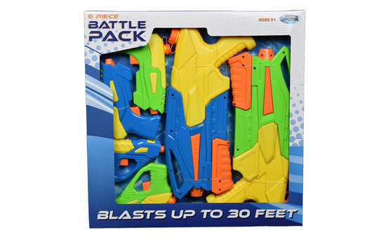 Water Blaster Battle Pack 6 Pc