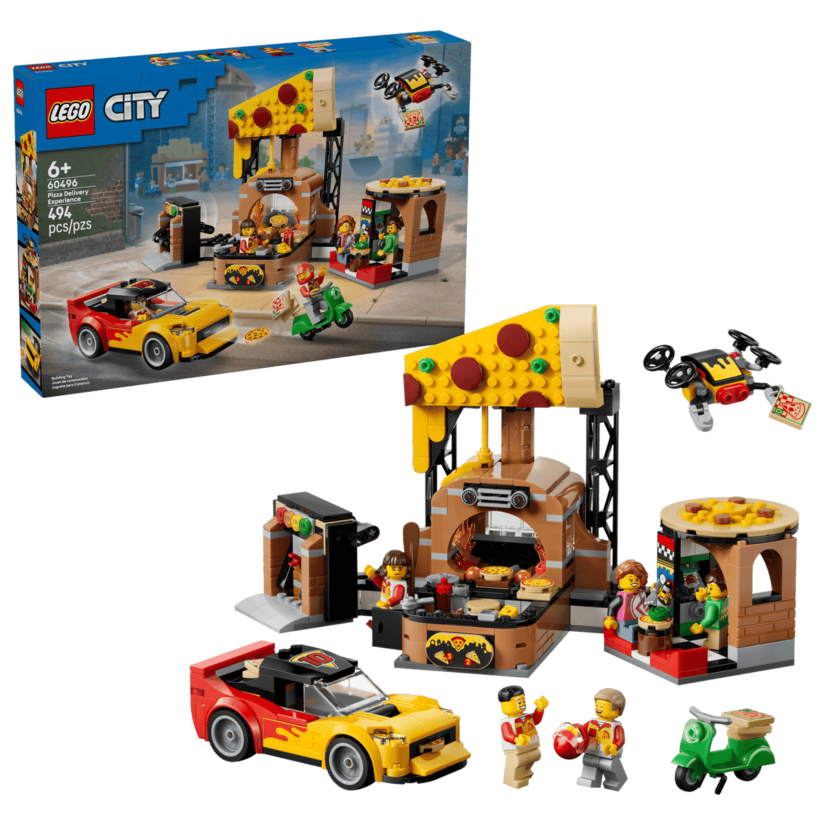 LEGO Pizza Delivery Experience With Vehicles