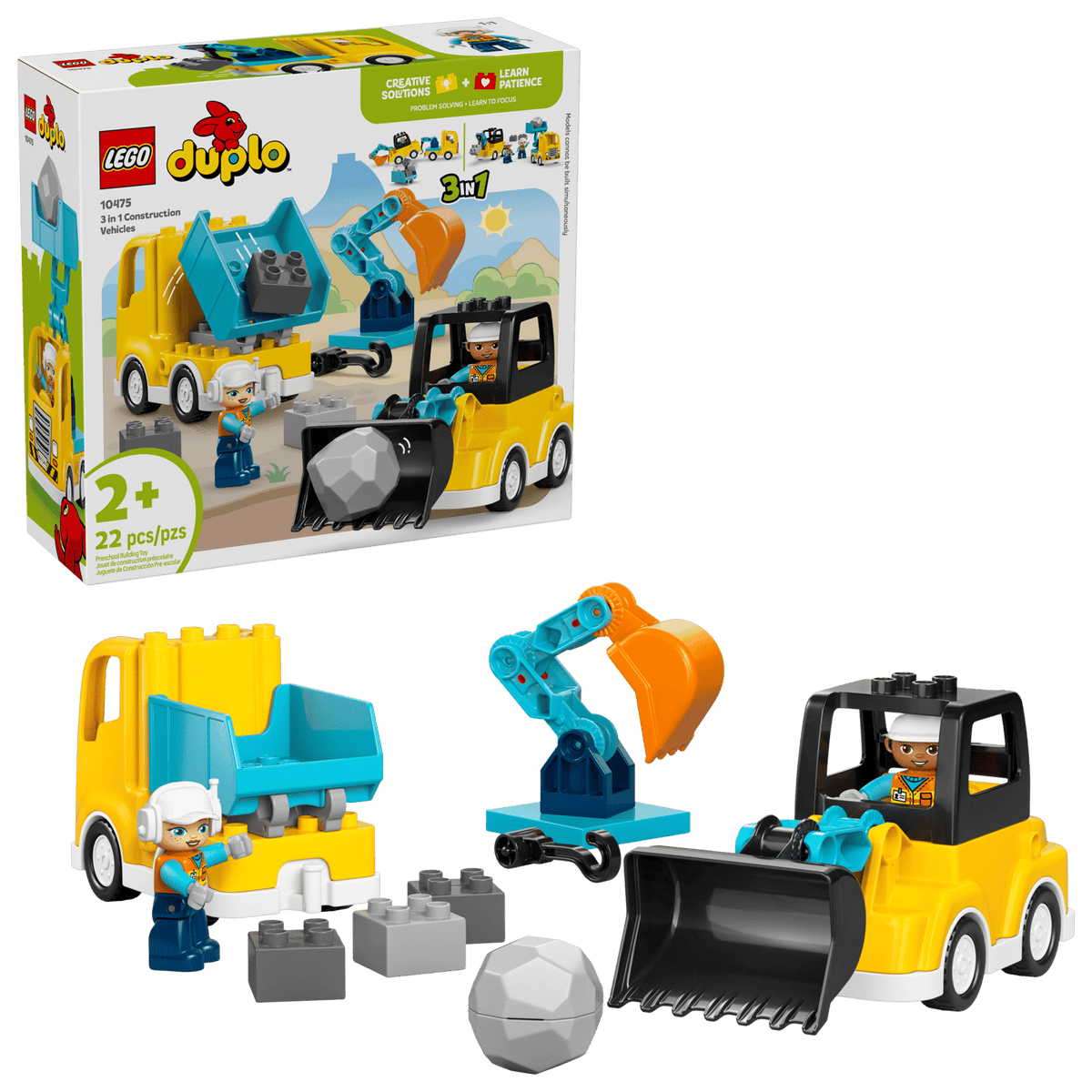 LEGO 3 IN 1 CONSTRUCTION VEHICLES DUPLO
