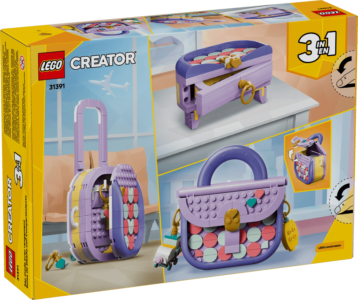 LEGO 3 in 1 Art Fashion Bag With Storage