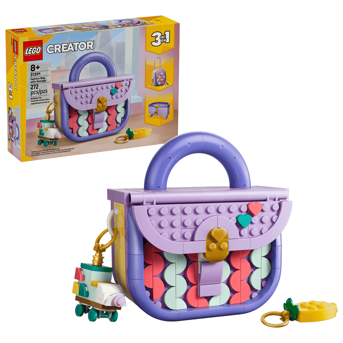 LEGO 3 in 1 Art Fashion Bag With Storage