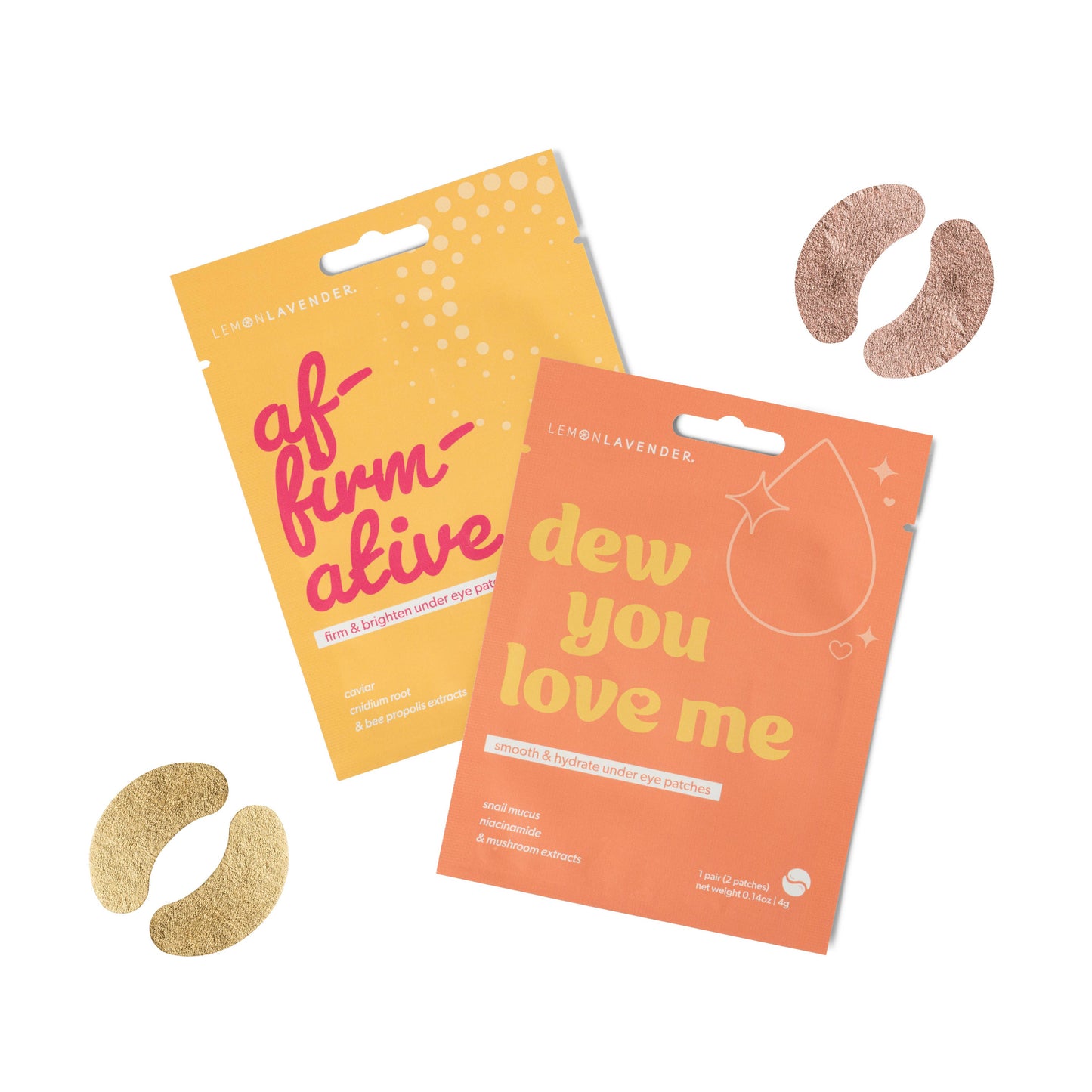 Lemon Lavender Eye Candy Foil Under Eye Patches Open Stock: Smooth and Hydrate