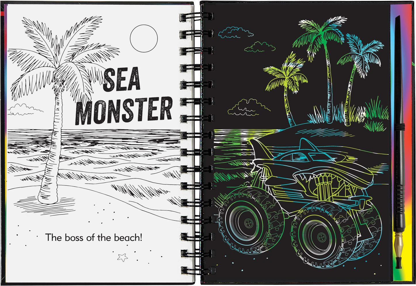Extreme! Monster Trucks Scratch and Sketch