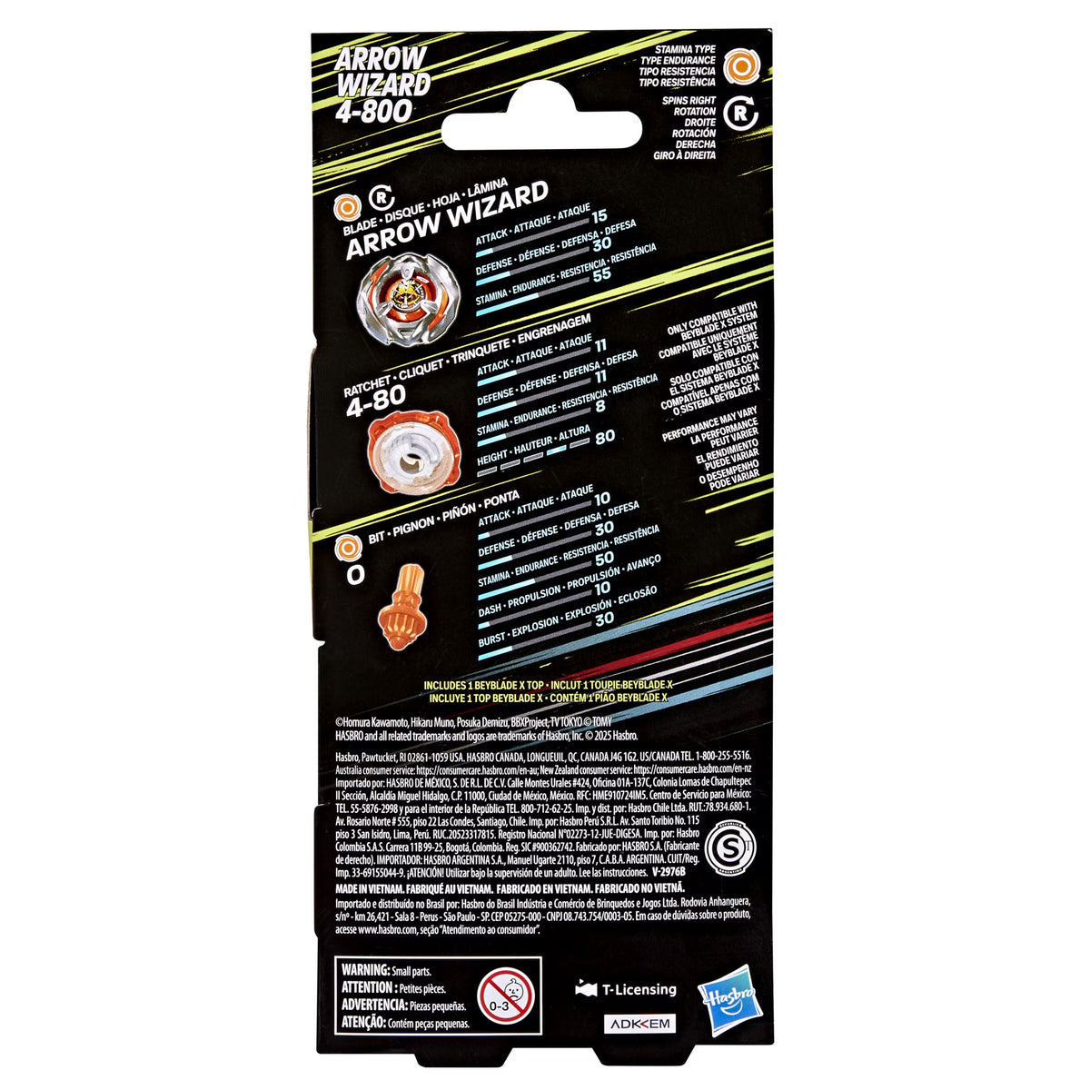 Beyblade X Arrow Wizard Booster Pack Set