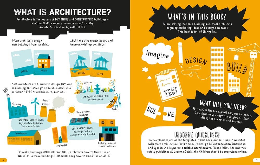 Architecture Scribble Book : Usborne