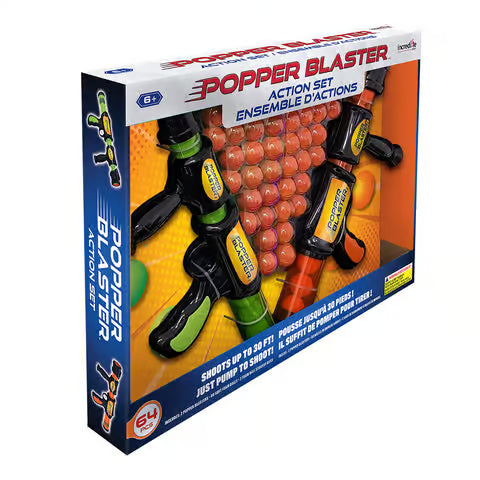 Popper Blaster w/ 2 Blasters & 60 Balls