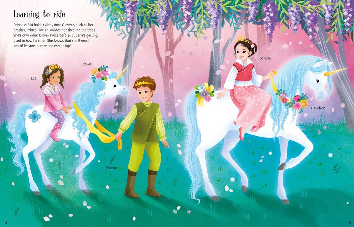 Sticker Dolly Dressing Unicorn Princesses