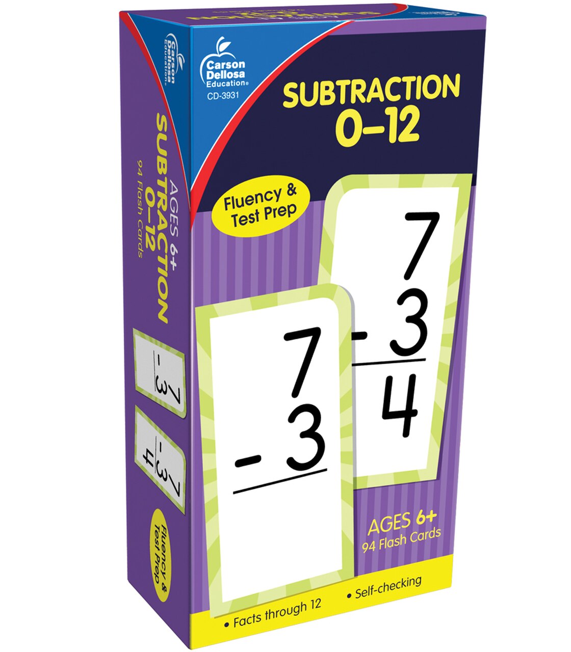 Subtraction Flashcards 0-12