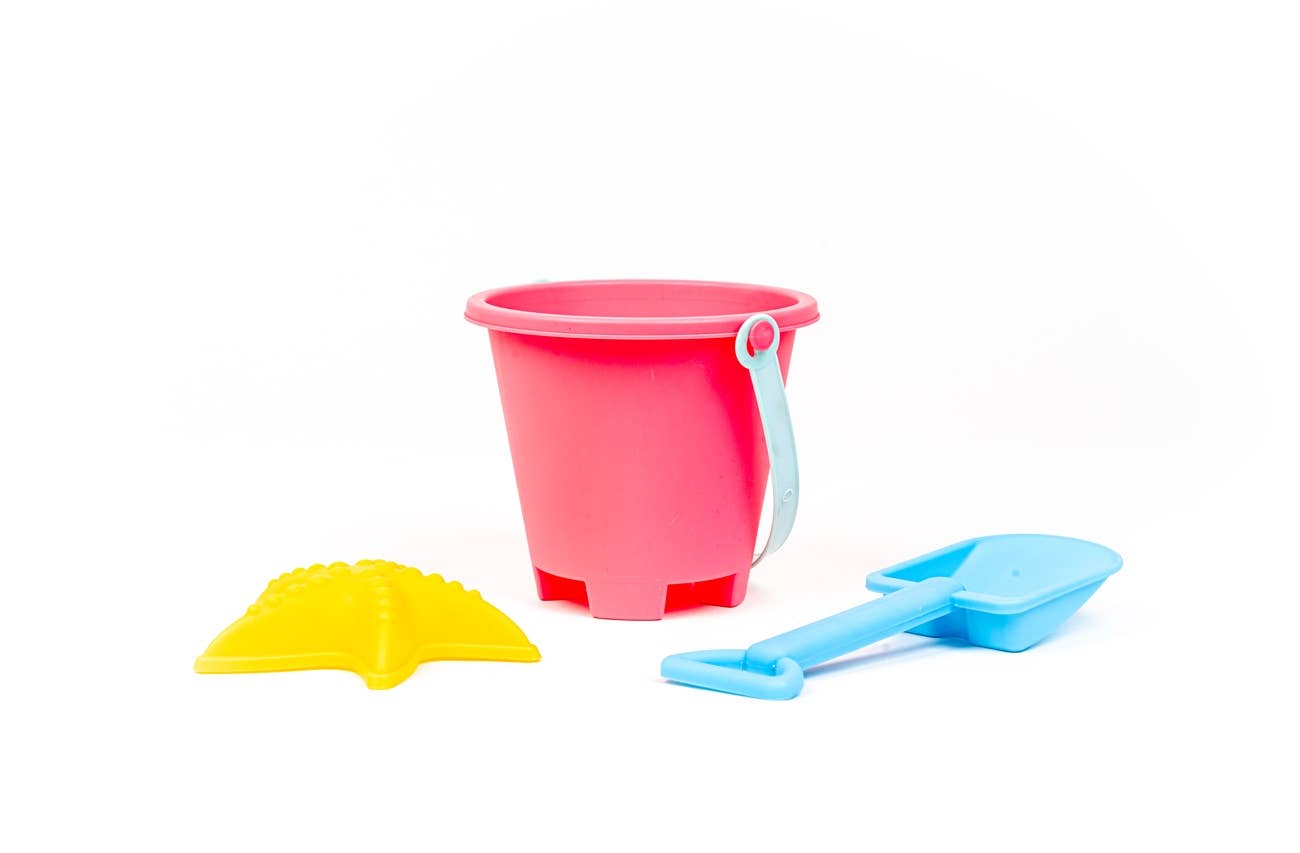 3-Piece Pink Sand Bucket Set