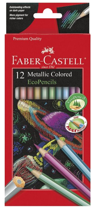 Metallic Colored Ecopencils 12 Pack