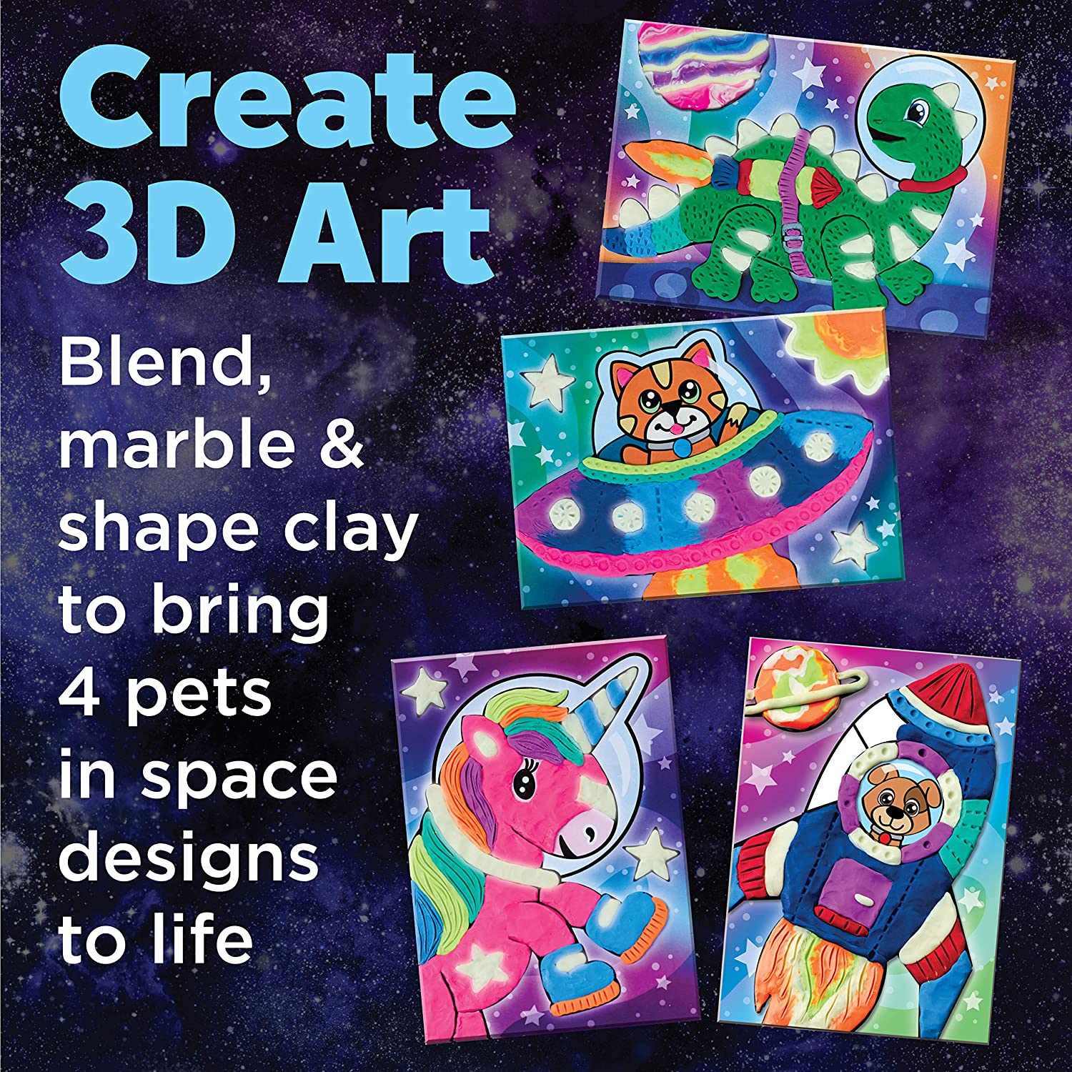Coloring Clay Pet Space