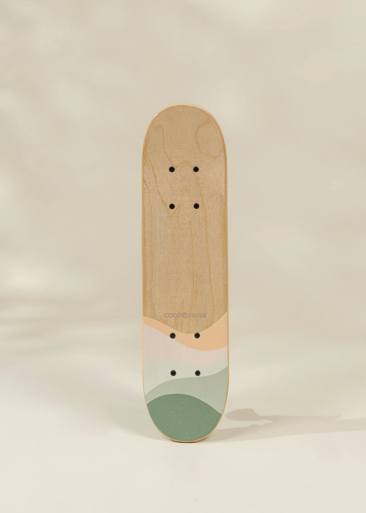 Kids Wooden Classic Skateboard - Rolling Frogs