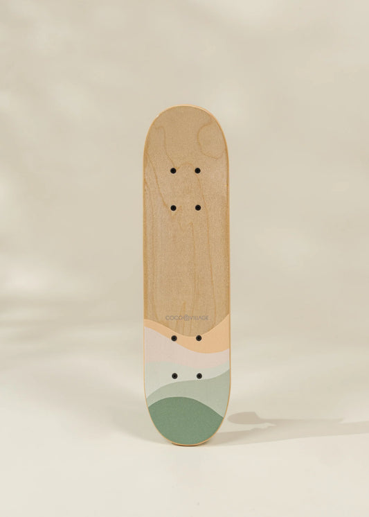 Kids Wooden Classic Skateboard - Rolling Frogs