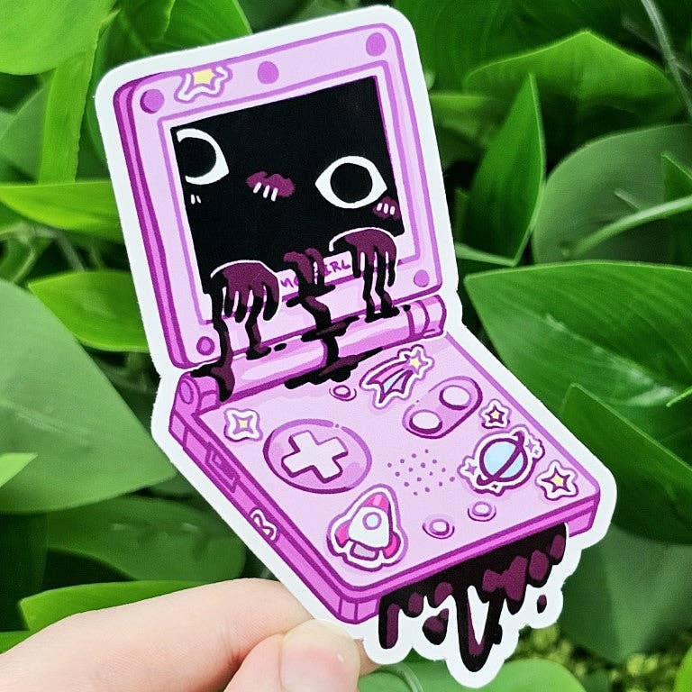 Creepy Game Console Stickers!: Pink Ooze