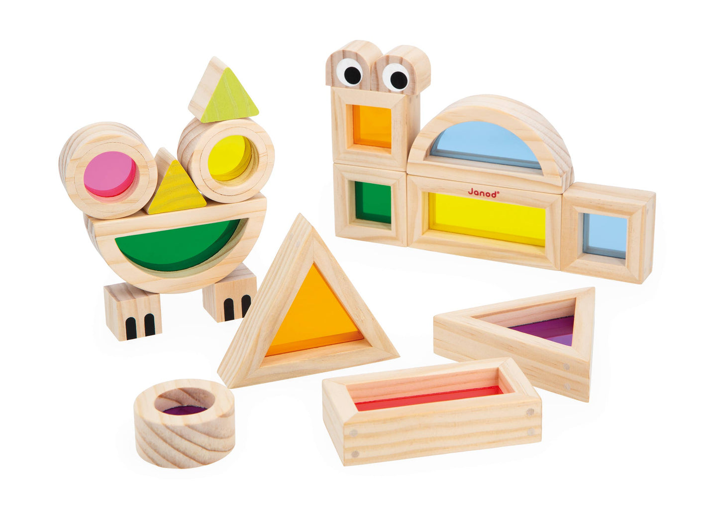 Sensory Translucent Stacking Blocks Janod