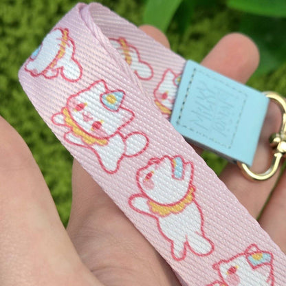 Dilly and Dallying Clown Cat Wrist Lanyard!