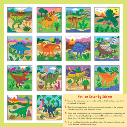 My First Color-by-Sticker Book -- Dinosaurs