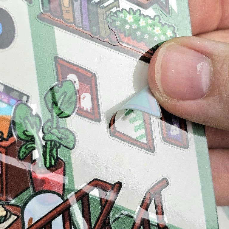 Ghost Cafe Room Sticker Sheet!